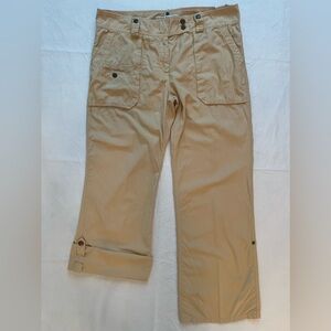 Tommy Hilfiger Women's Lowrise Pant 12 Convertible Pant to Capri Rollup Leg Tab